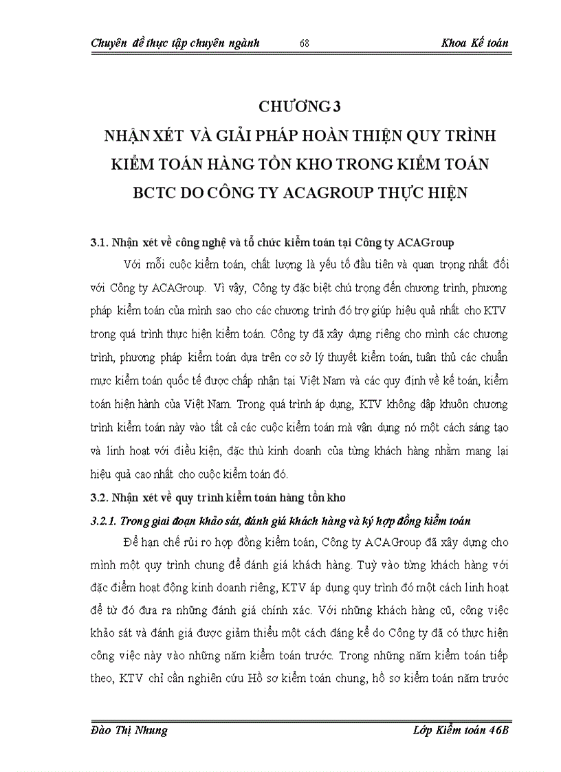 image for page Hoàn thiện kiểm toán chu trình hàng tồn kho trong kiểm toán Báo cáo Tài chính do Công ty Kiểm toán và Tư vấn Tài chính ACAGroup thực hiện 1