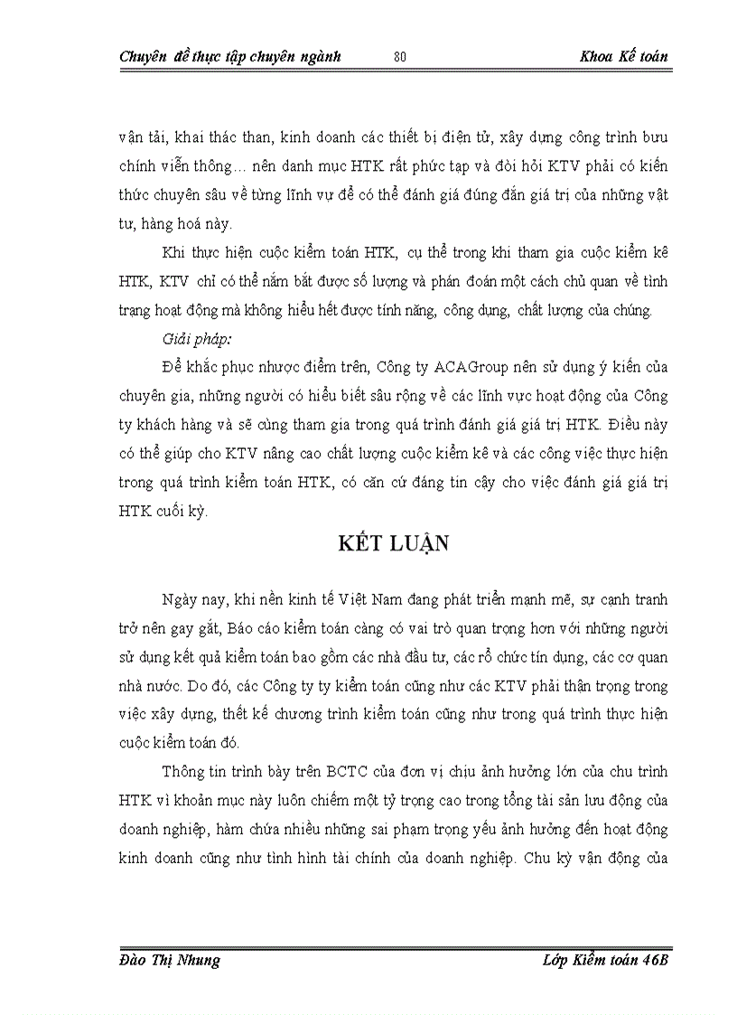 image for page Hoàn thiện kiểm toán chu trình hàng tồn kho trong kiểm toán Báo cáo Tài chính do Công ty Kiểm toán và Tư vấn Tài chính ACAGroup thực hiện 1