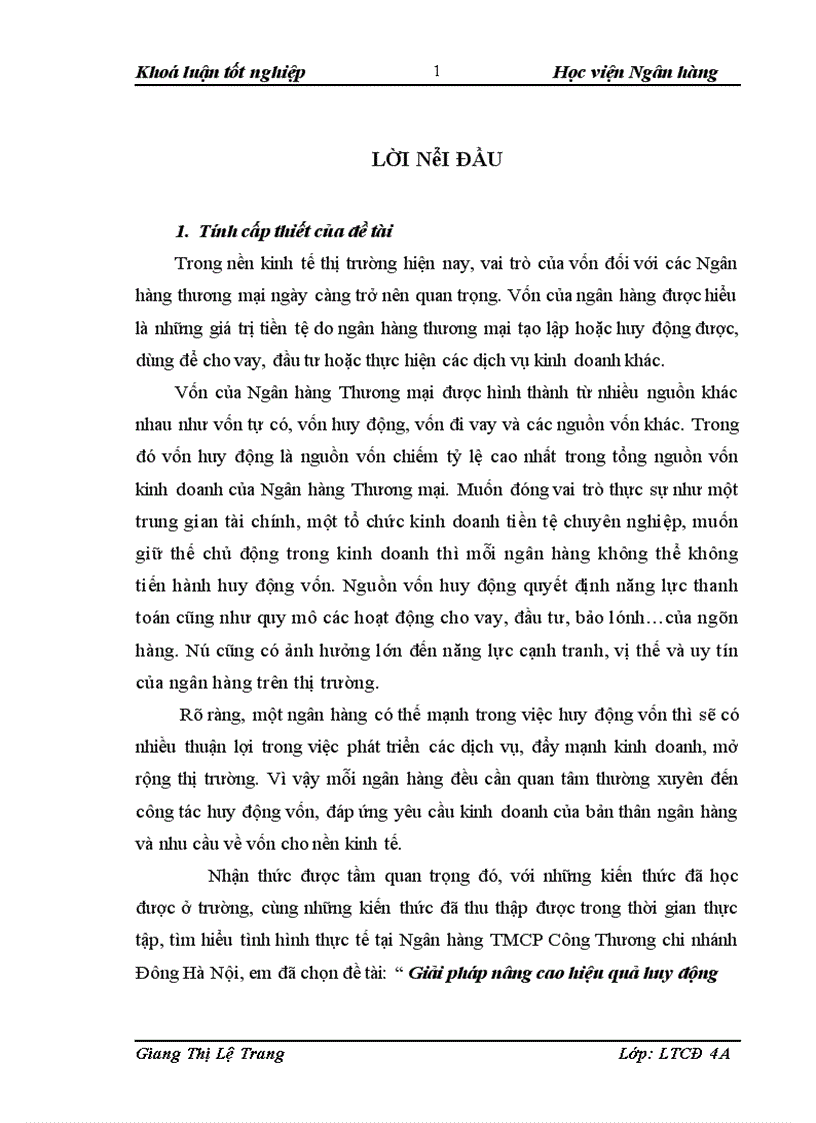 image for page Giải pháp nâng cao hiệu quả huy động vốn tại Ngân hàng TMCP Công Thương chi nhánh Đông Hà Nội 1