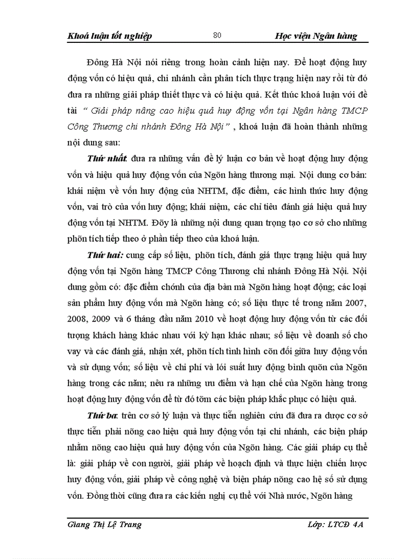 image for page Giải pháp nâng cao hiệu quả huy động vốn tại Ngân hàng TMCP Công Thương chi nhánh Đông Hà Nội 1
