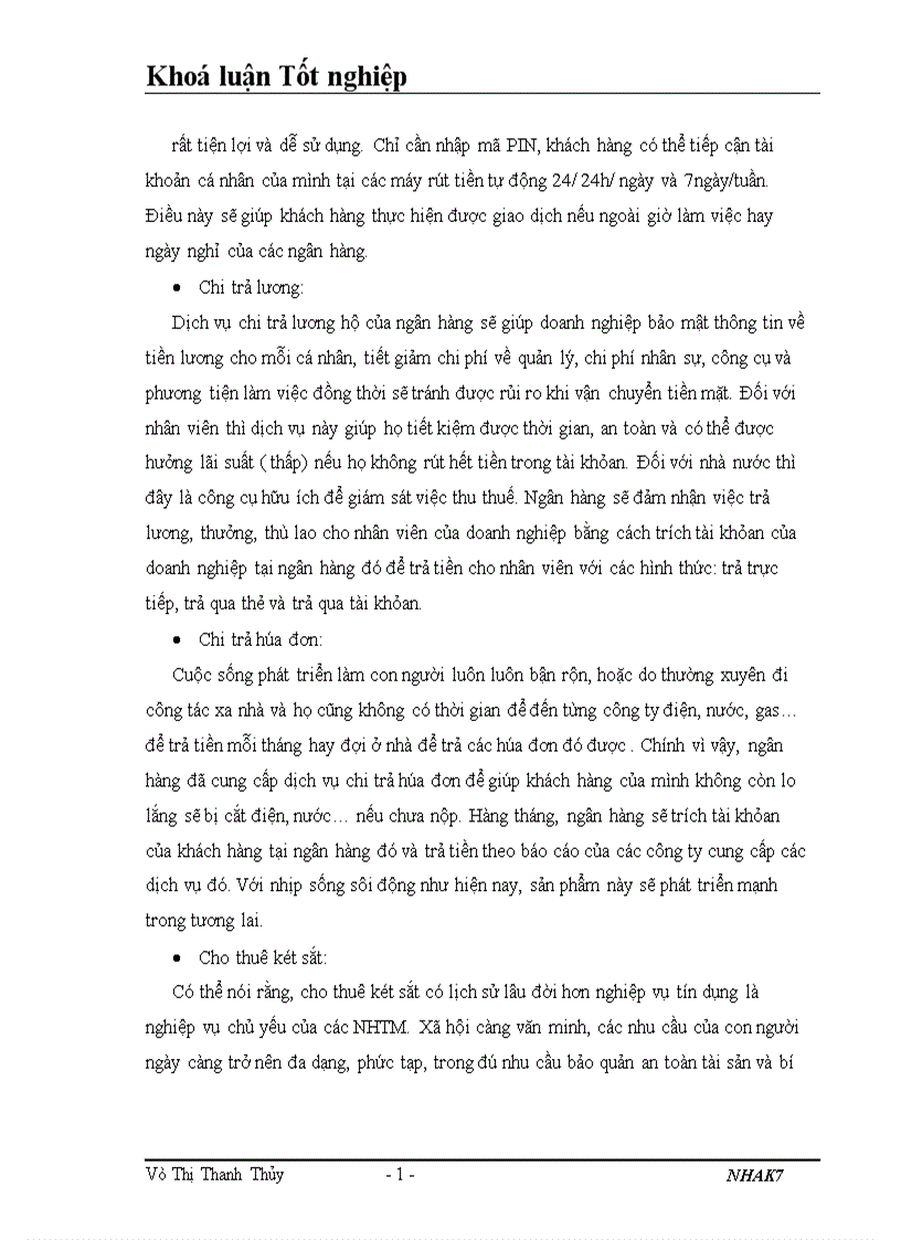 image for page Giải pháp phát triển dịch vụ ngân hàng bán lẻ tại ngân hàng Techcombank Ba Đình