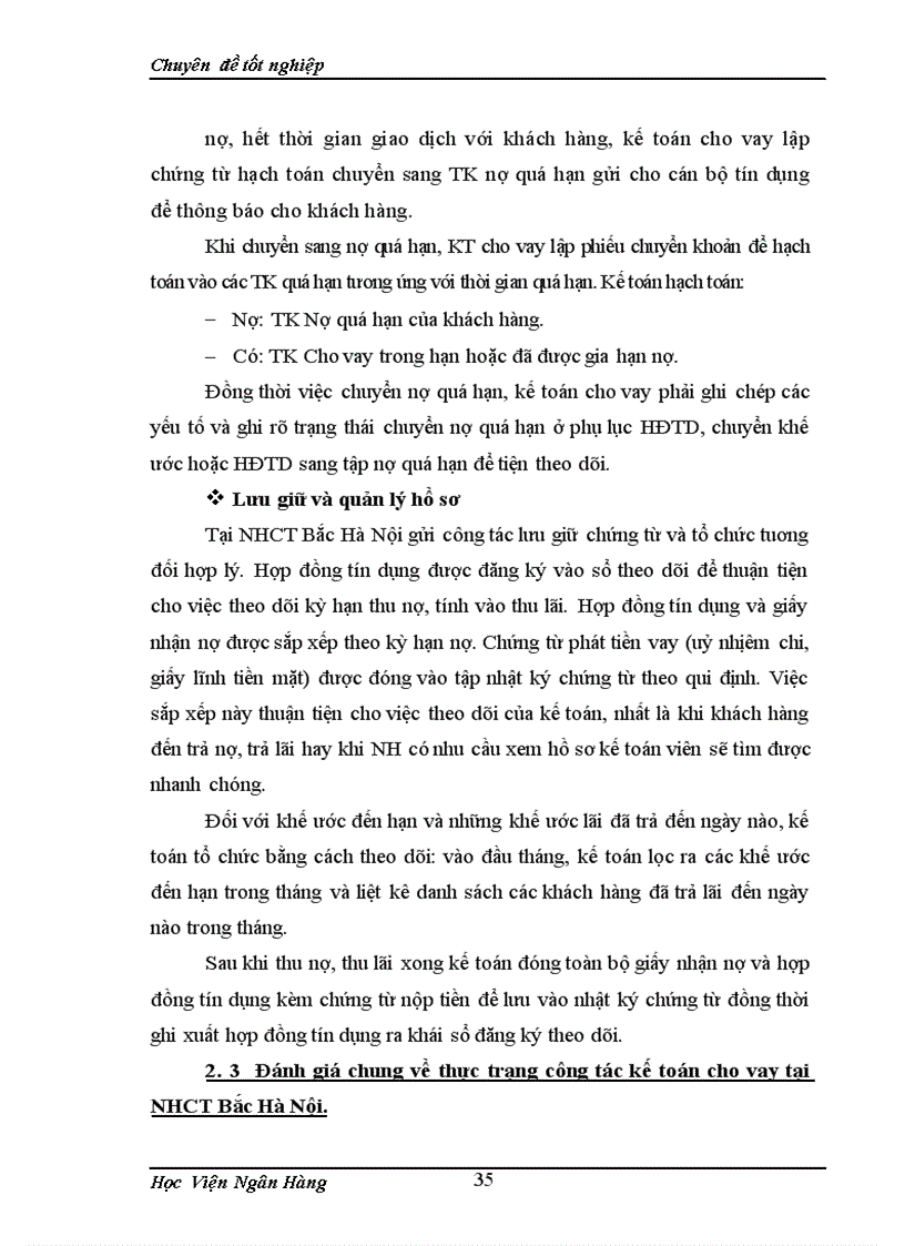 image for page Giải pháp nâng cao hiệu quả nghiệp vụ kế toán cho vay tại Ngân Hàng Thương Mại Cổ Phần Công Thương Việt Nam Chi nhánh Bắc Hà Nội 1