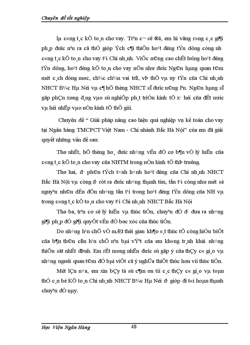 image for page Giải pháp nâng cao hiệu quả nghiệp vụ kế toán cho vay tại Ngân Hàng Thương Mại Cổ Phần Công Thương Việt Nam Chi nhánh Bắc Hà Nội 1