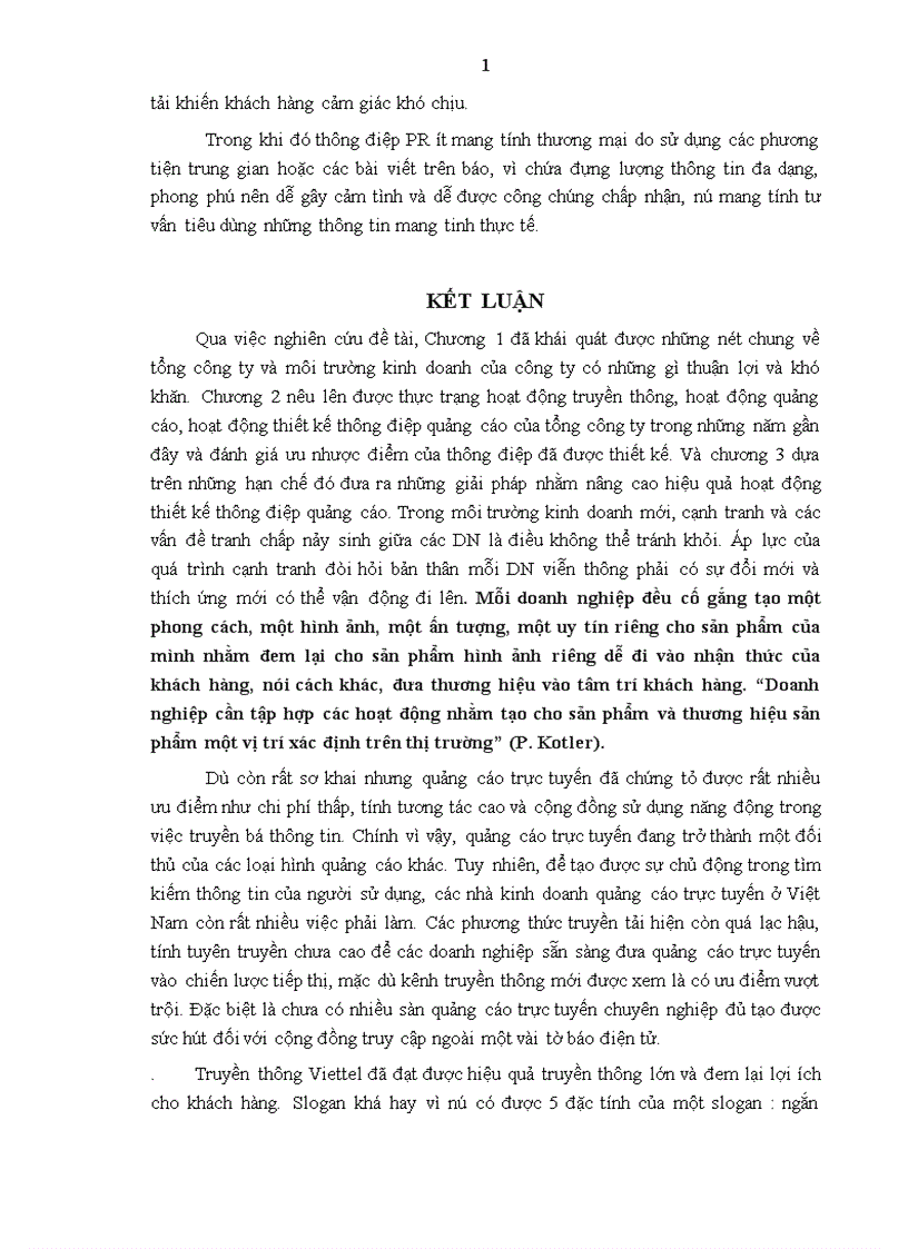 image for page Một số giải pháp nhằm nâng cao hiệu quả hoạt động thiết kế thông điệp quảng cáo cho tổng công ty viễn thông quân đội Viettel