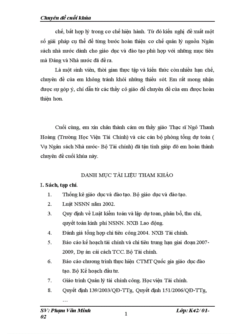 image for page Cơ chế quản lý Ngân sách nhà nước cho nghành giáo dục và đào tạo cảu Việt Nam Thực trạng và giải pháp