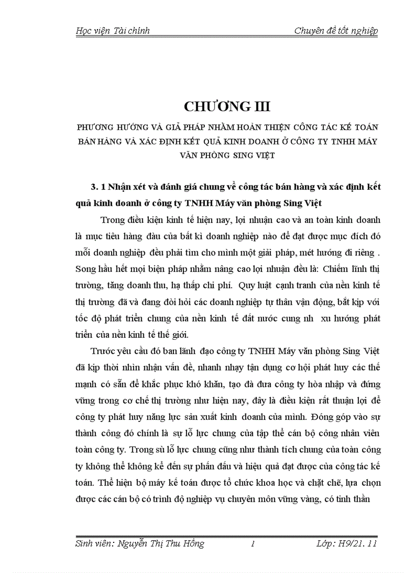 image for page Tổ chức công tác kế toán doanh thu bán hàng và xác định kết quả bán hàng tại Công ty TNHH máy văn phòng Sing Việt 1