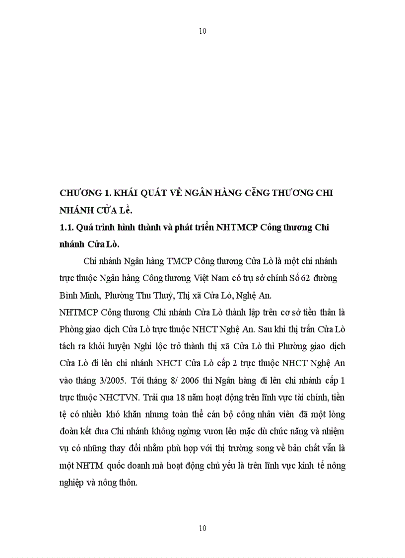 image for page Phát triển hoạt động thanh toán quốc tế tại Ngân hàng Công Thương Chi nhánh Cửa Lò 1