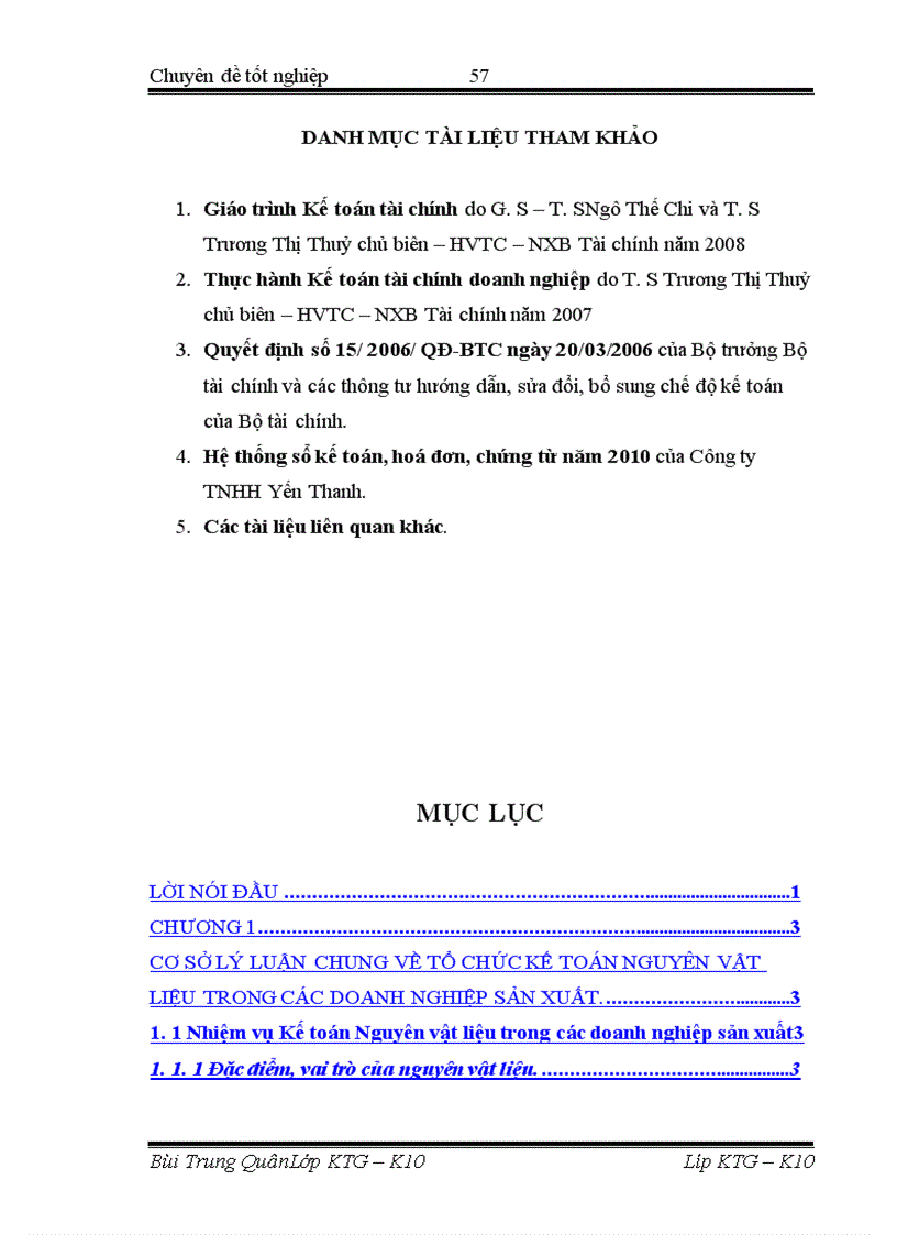 image for page Hoàn thiện tổ chức kế toán Nguyên vật liệu tại Công ty TNHH Yến Thanh 1