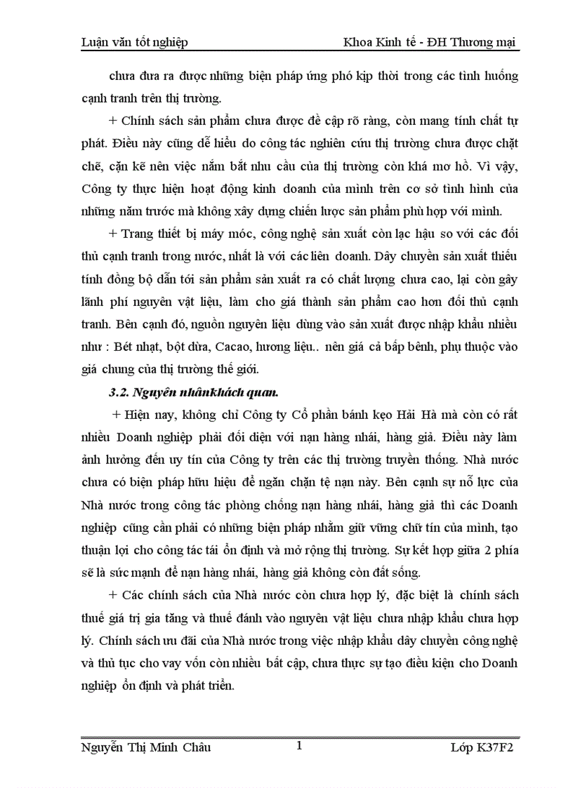 image for page Thực trạng thị trường tiêu thụ trong nước của Công ty cổ phần bánh kẹo hải hà 1