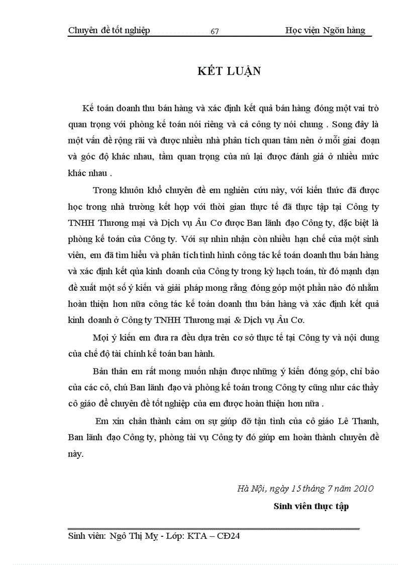 image for page KẾ TOÁN BÁN HÀNG VÀ XÁC ĐỊNH KẾT QUẢ KINH DOANH TẠI CÔNG TY TNHH THƯƠNG MẠI VÀ DỊCH VỤ ÂU CƠ