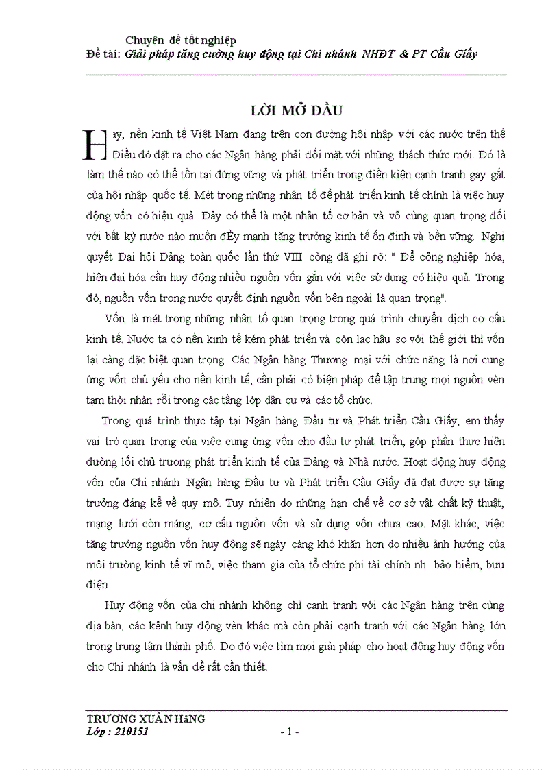 image for page Giải pháp tăng cường huy động vốn tại Chi nhánh Ngân hàng Đầu tư và Phát triển Cầu Giấy 1