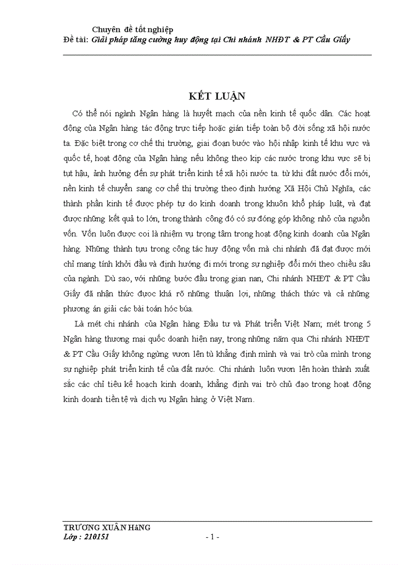 image for page Giải pháp tăng cường huy động vốn tại Chi nhánh Ngân hàng Đầu tư và Phát triển Cầu Giấy 1