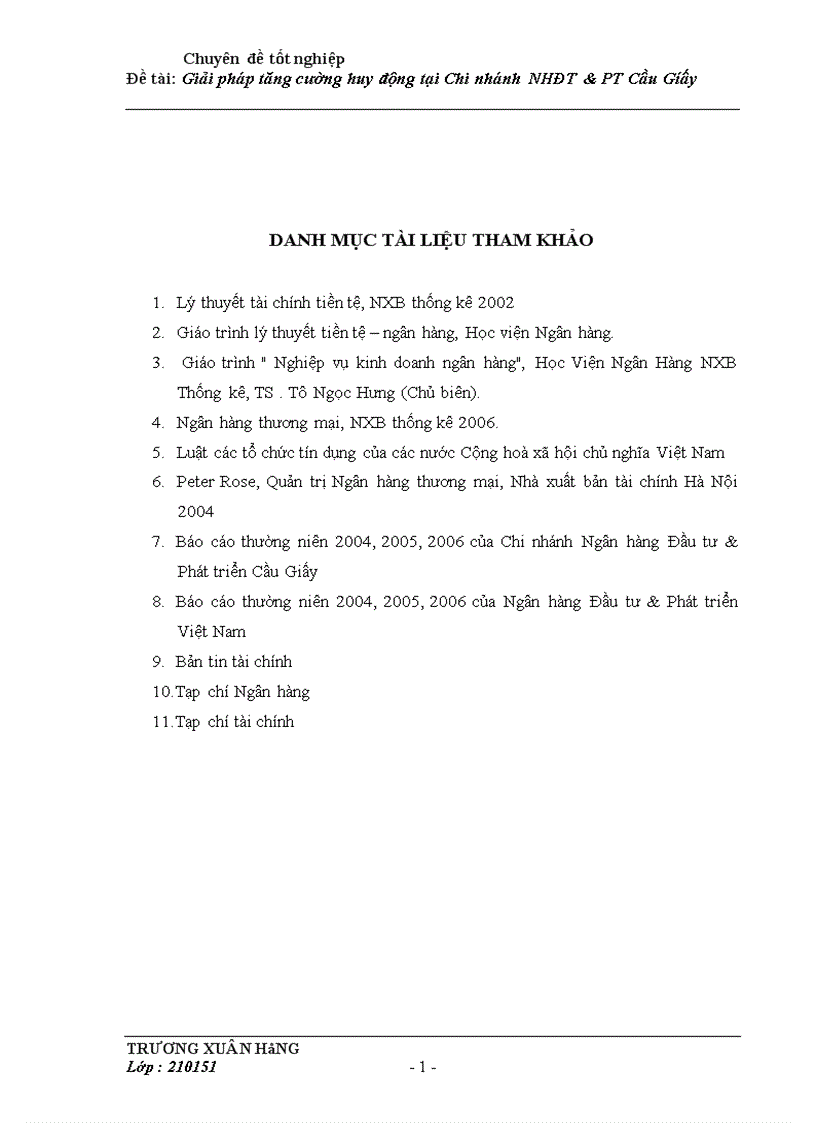 image for page Giải pháp tăng cường huy động vốn tại Chi nhánh Ngân hàng Đầu tư và Phát triển Cầu Giấy 1