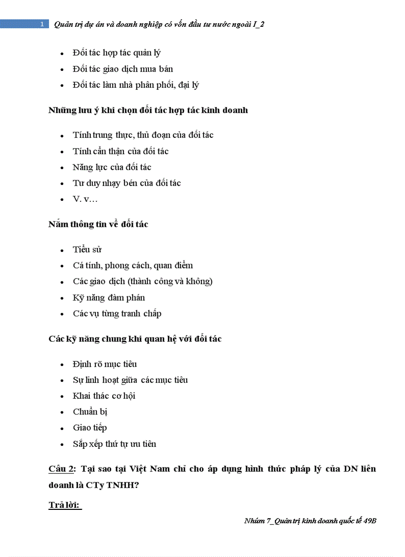 image for page Quản trị dự án và doanh nghiệp có vốn đầu tư nước ngoài I