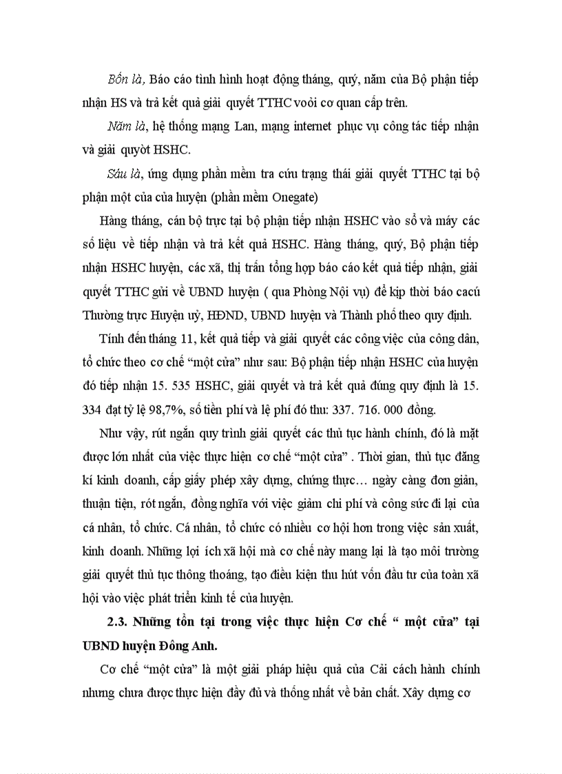 image for page Một số giải pháp nhằm hoàn thiện việc thực hiện Cơ chế một cửa tại UBND huyện Đông Anh 1