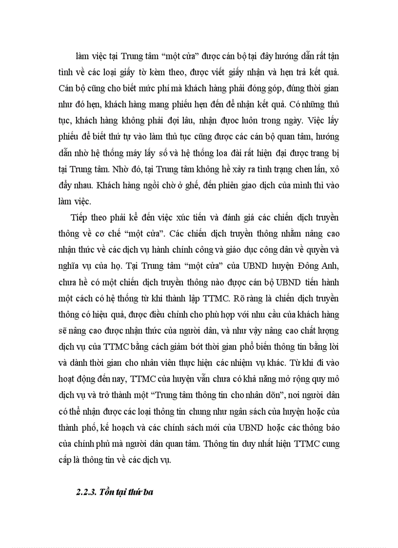 image for page Một số giải pháp nhằm hoàn thiện việc thực hiện Cơ chế một cửa tại UBND huyện Đông Anh 1