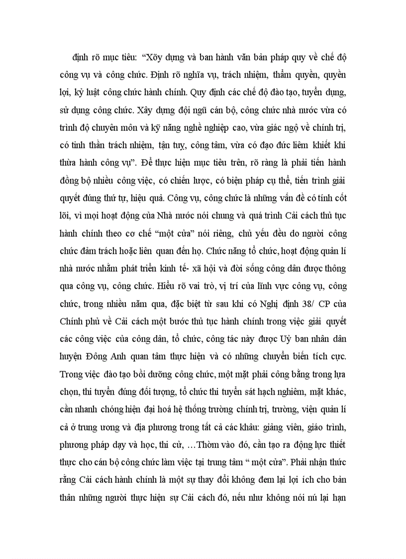 image for page Một số giải pháp nhằm hoàn thiện việc thực hiện Cơ chế một cửa tại UBND huyện Đông Anh 1