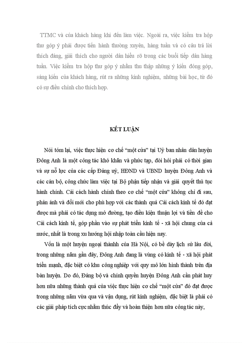 image for page Một số giải pháp nhằm hoàn thiện việc thực hiện Cơ chế một cửa tại UBND huyện Đông Anh 1
