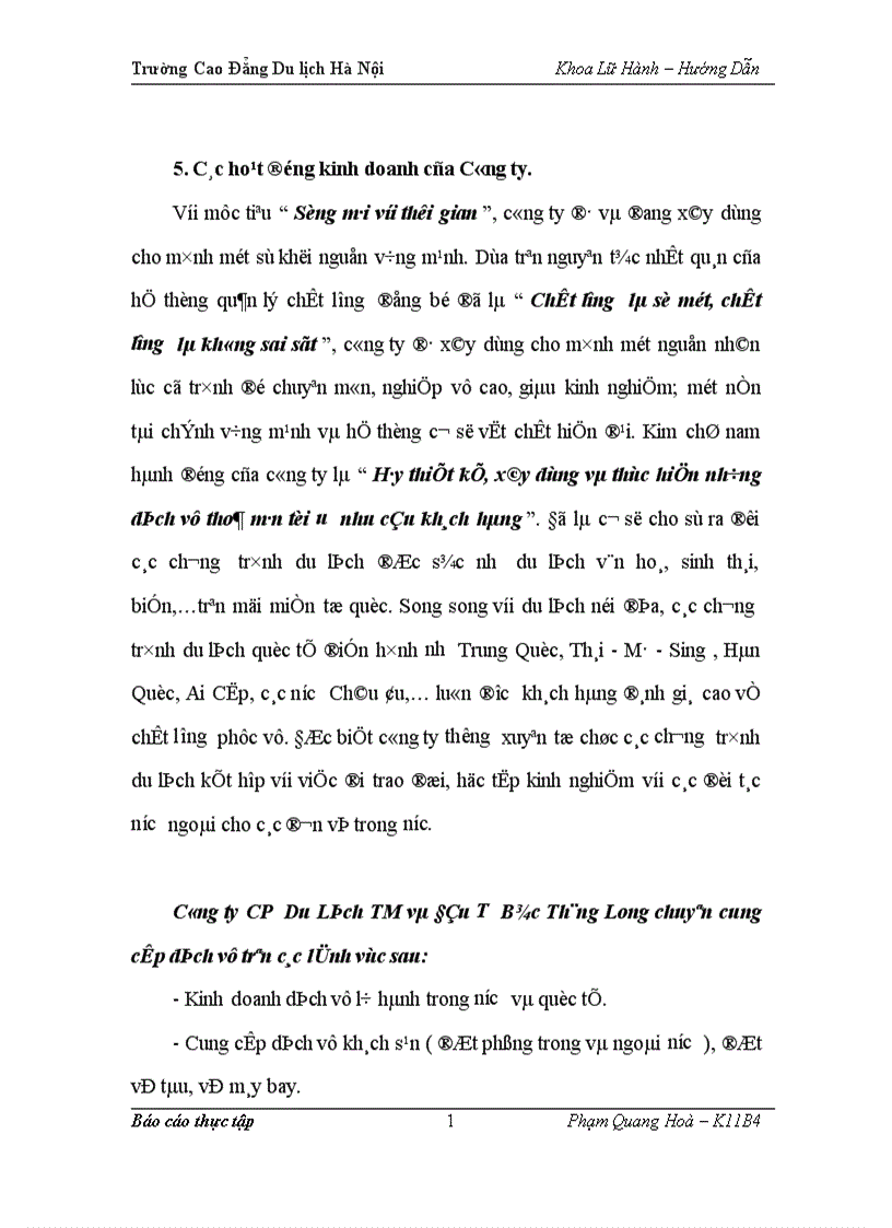 image for page Hoạt động của bộ phận hướng dẫn viên trong công ty 1