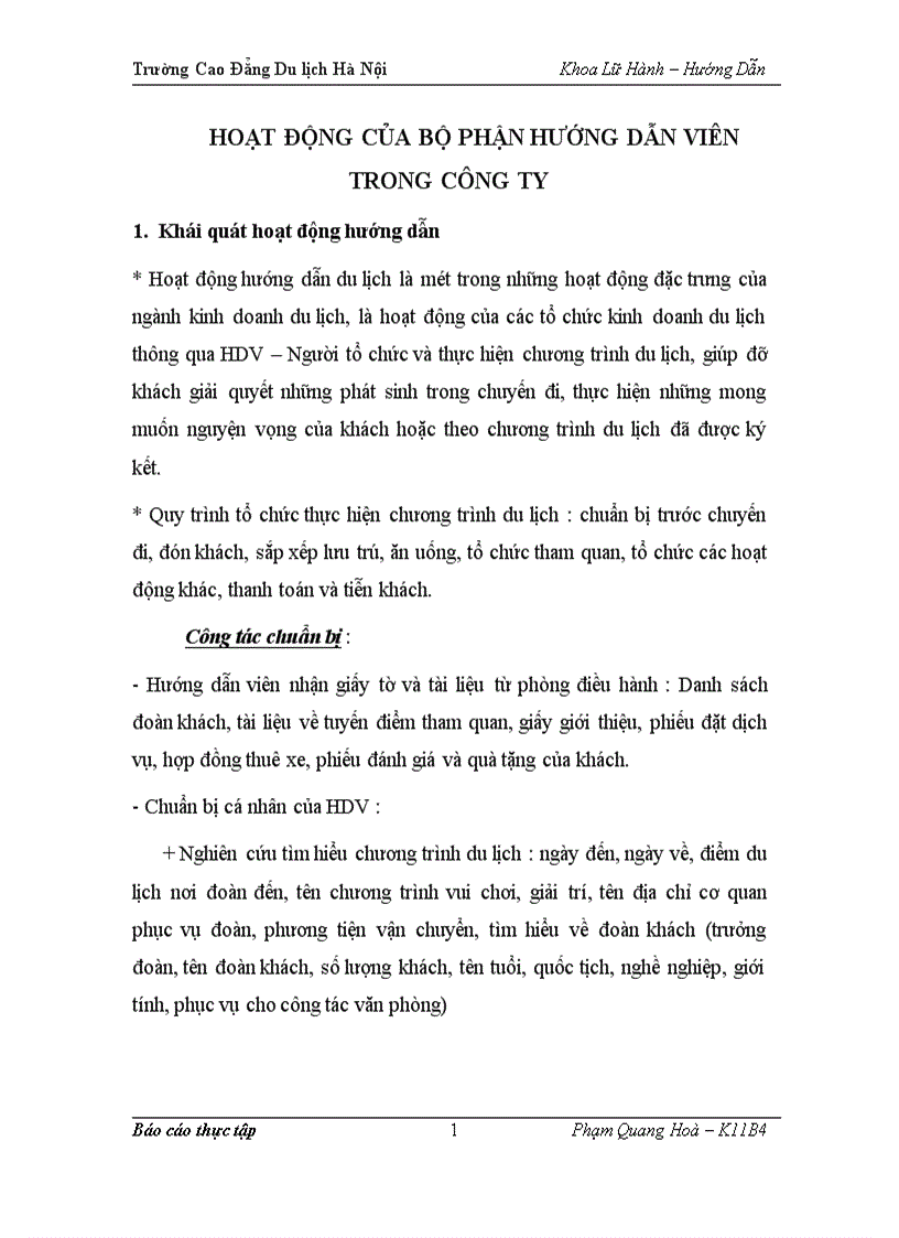 image for page Hoạt động của bộ phận hướng dẫn viên trong công ty 1