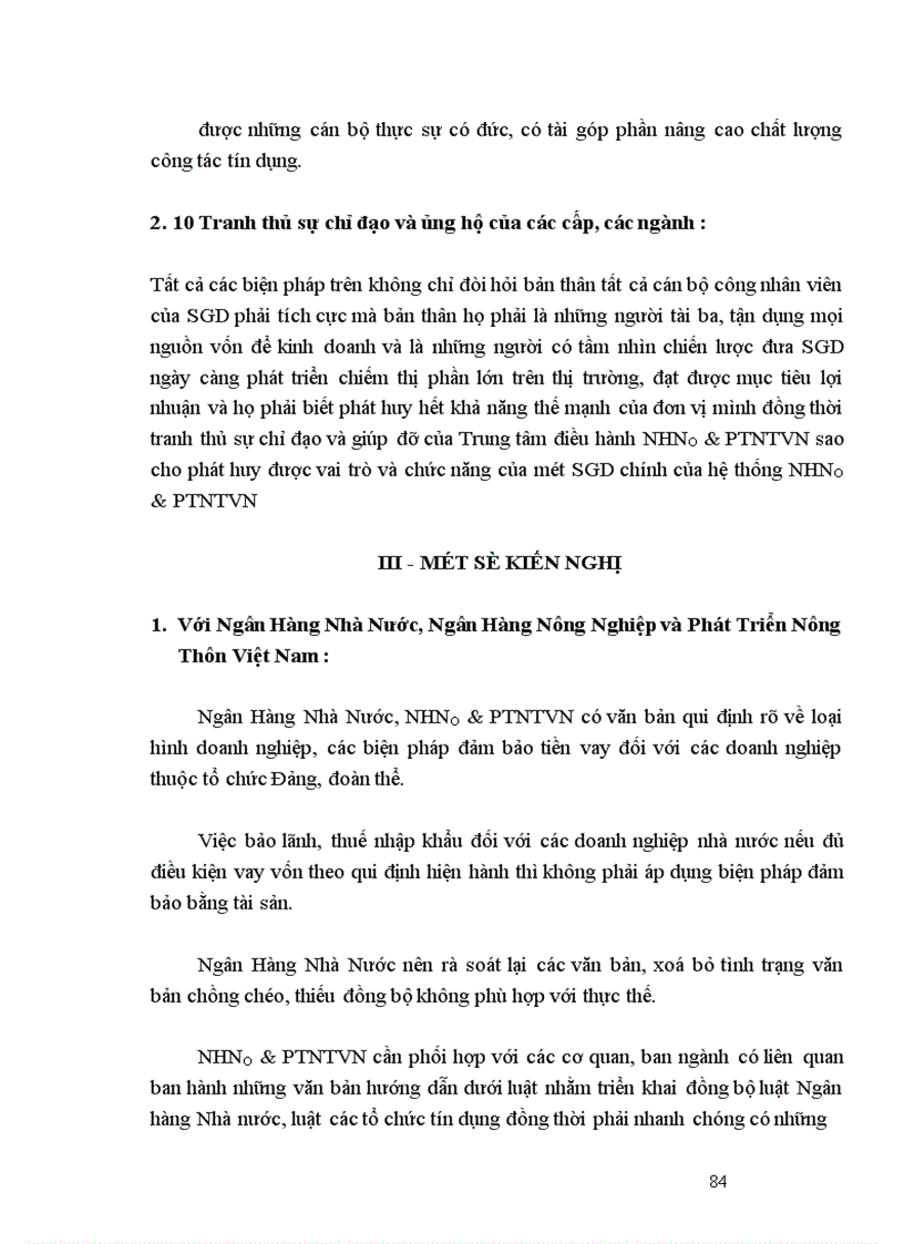 image for page Giải pháp nâng cao chất lượng tín dụng tại Sở Giao Dịch Ngân Hàng Nông Nghiệp và Phát Triển Nông Thôn Việt Nam