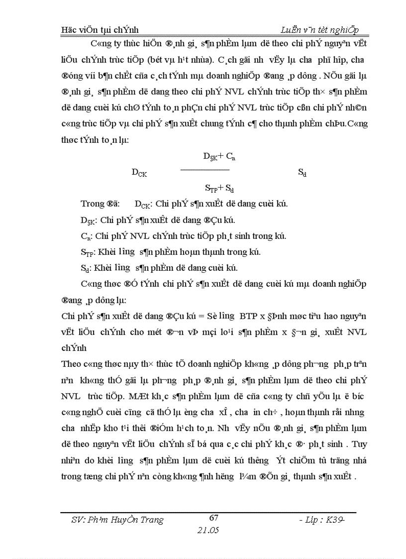 image for page Tổ chức công tác kế toán tập hợp chi phí sản xuất và tính giá thành sản phẩm ở Công ty cổ phần nhựa TNTP Hải Phòng 1