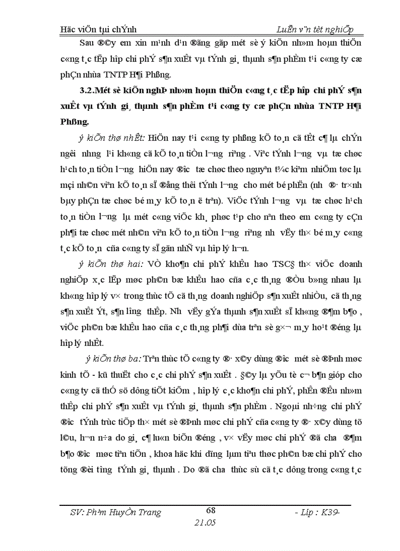 image for page Tổ chức công tác kế toán tập hợp chi phí sản xuất và tính giá thành sản phẩm ở Công ty cổ phần nhựa TNTP Hải Phòng 1