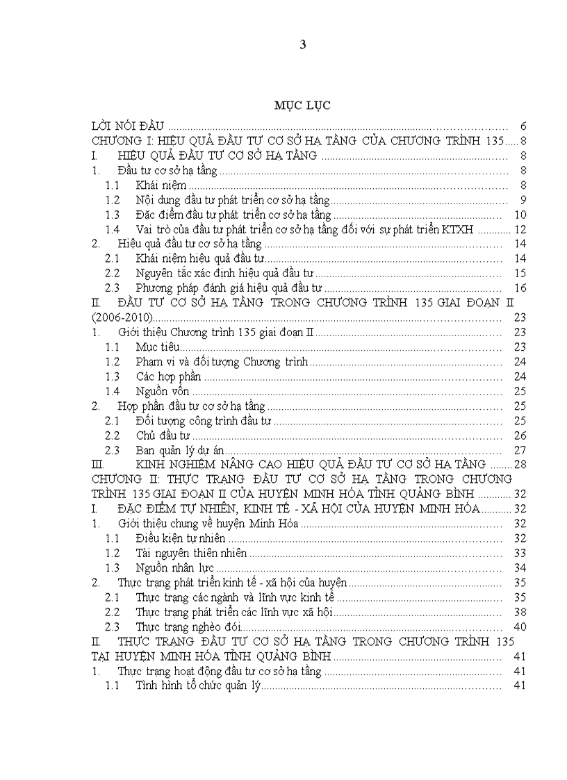 image for page Giải pháp nâng cao hiệu quả đầu tư phát triển cơ sở hạ tầng các xã đặc biệt khó khăn trong Chương trình 135 giai đoạn II tại huyện Minh Hóa tỉnh Quảng Bình 1