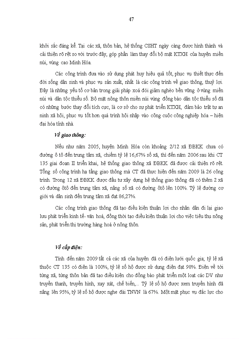 image for page Giải pháp nâng cao hiệu quả đầu tư phát triển cơ sở hạ tầng các xã đặc biệt khó khăn trong Chương trình 135 giai đoạn II tại huyện Minh Hóa tỉnh Quảng Bình 1