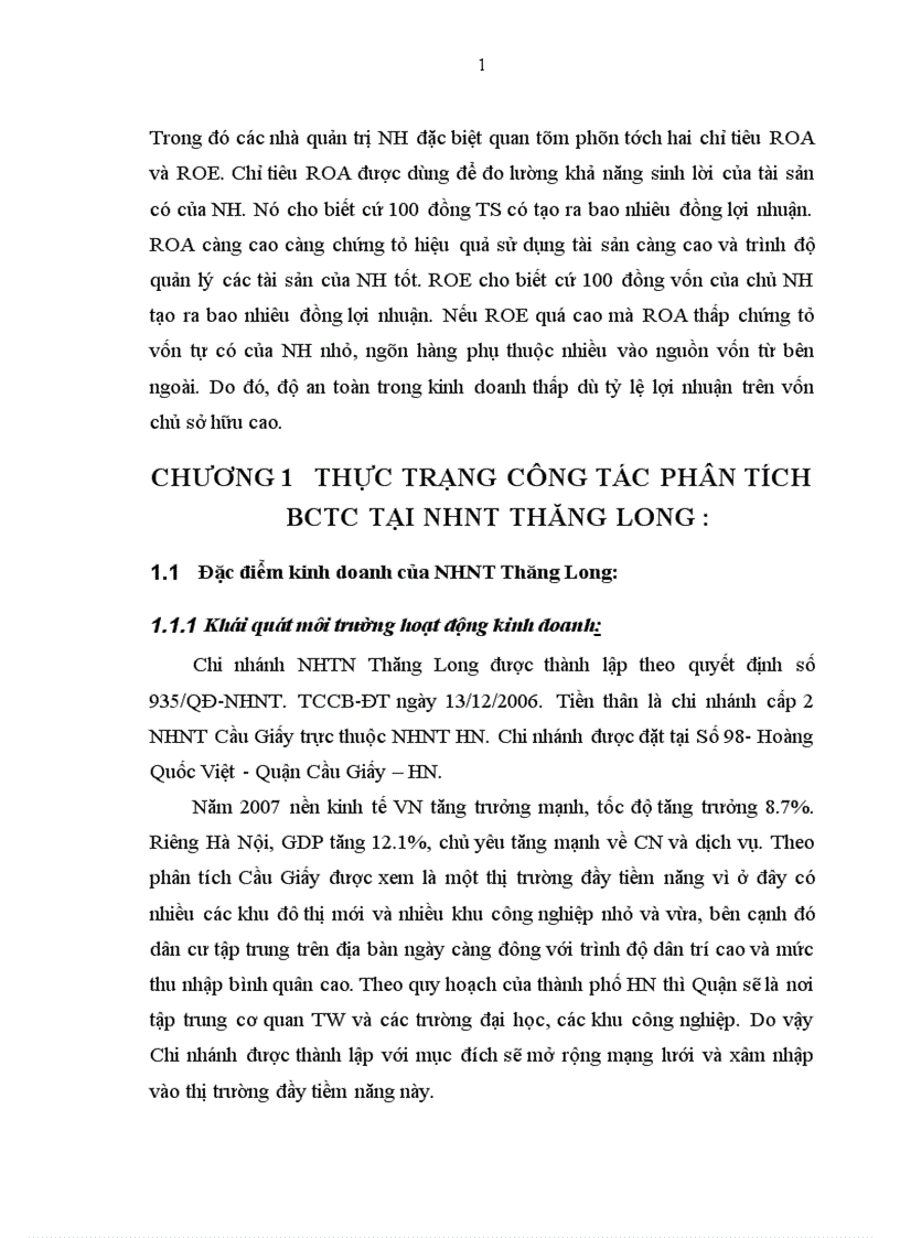 image for page Công tác phân tích Báo Cáo Tài Chính tại Ngân Hàng Ngoại Thương Thăng Long Thực trạng và giải pháp