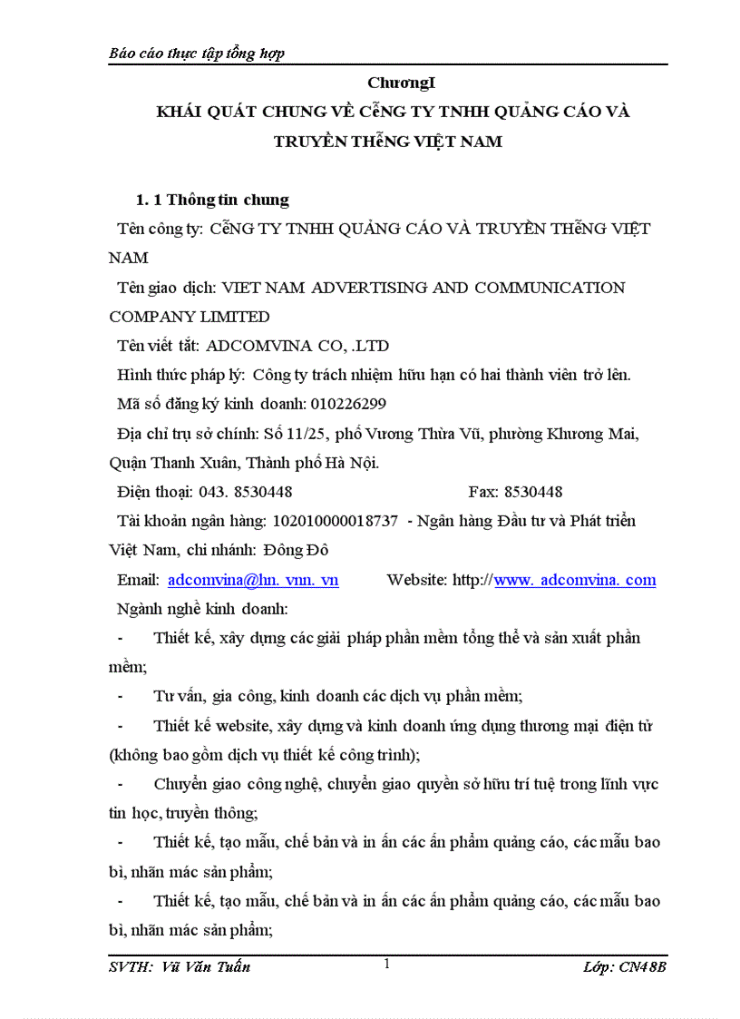 image for page Thực trạng công tác đào tạo tuyển dụng bố trí và sử dụng nhân lực tại công ty quảng cáo và truyền thông Việt Nam