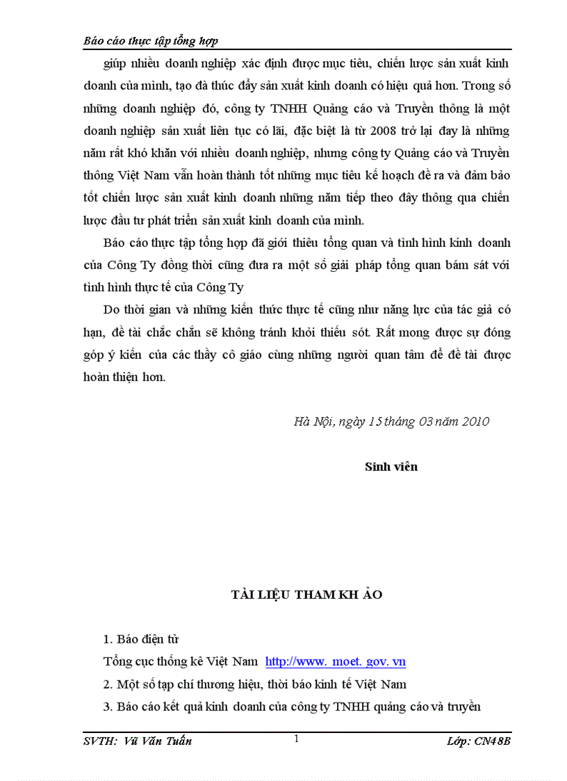 image for page Thực trạng công tác đào tạo tuyển dụng bố trí và sử dụng nhân lực tại công ty quảng cáo và truyền thông Việt Nam