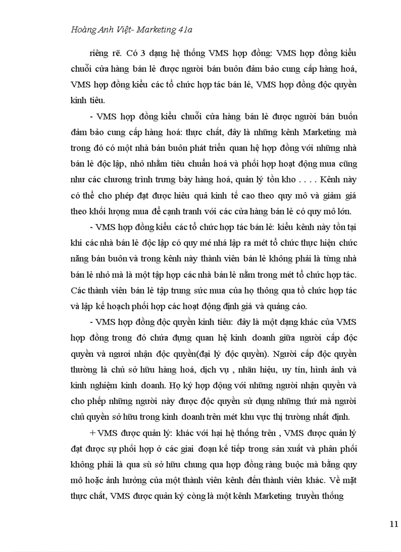 image for page Thực trạng về kênh phân phối của công ty vina reco 1