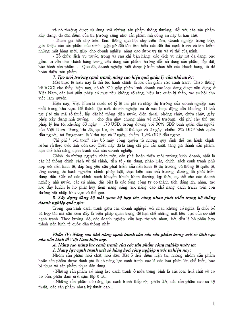 image for page Giải pháp nâng cao sức cạnh tranh của hàng hoá đối với các doanh nghiệp trong nền kinh tế thị trường ở nước ta hiện nay
