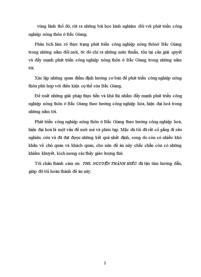 image for page Thực trạng công nghiệp hoá nông thôn ở Bắc Giang