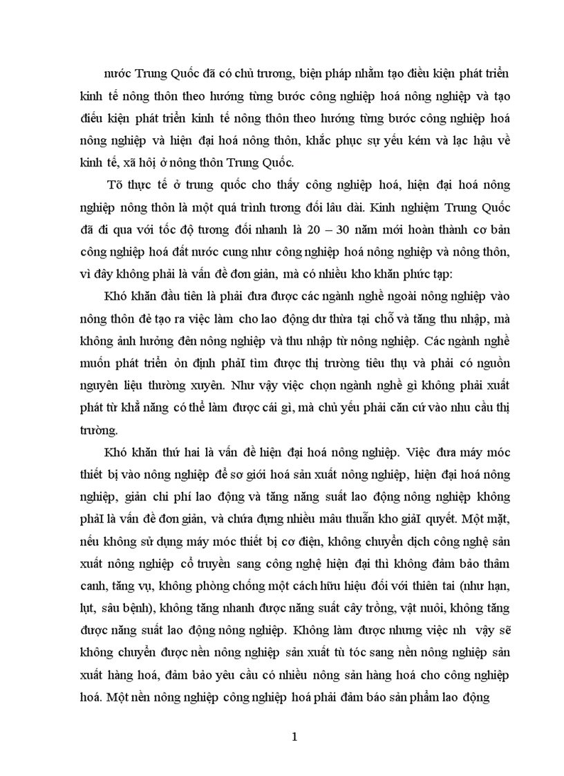 image for page Thực trạng công nghiệp hoá nông thôn ở Bắc Giang