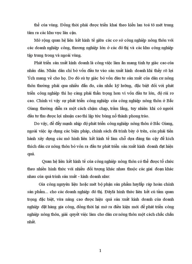 image for page Thực trạng công nghiệp hoá nông thôn ở Bắc Giang