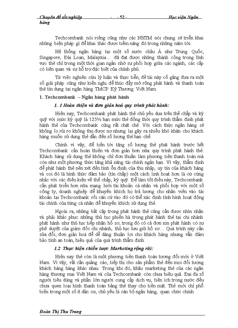 image for page Giải pháp nhằm thúc đầy nghiệp vụ phát hành và thanh toán thẻ tại Ngân Hàng thương mại cổ phần Kỹ Thương Việt Nam Techcombank 1