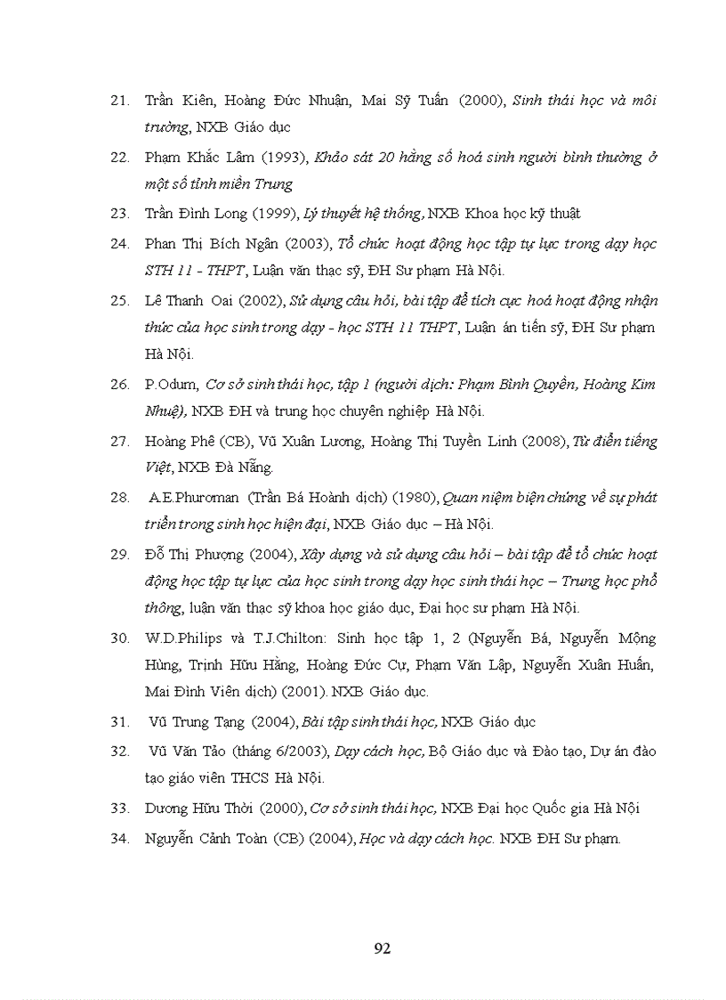 image for page Vận dụng tiếp cận hằng số sinh học trong dạy học sinh thái học quần thể quần xã sinh quyển sinh học 12 THPT