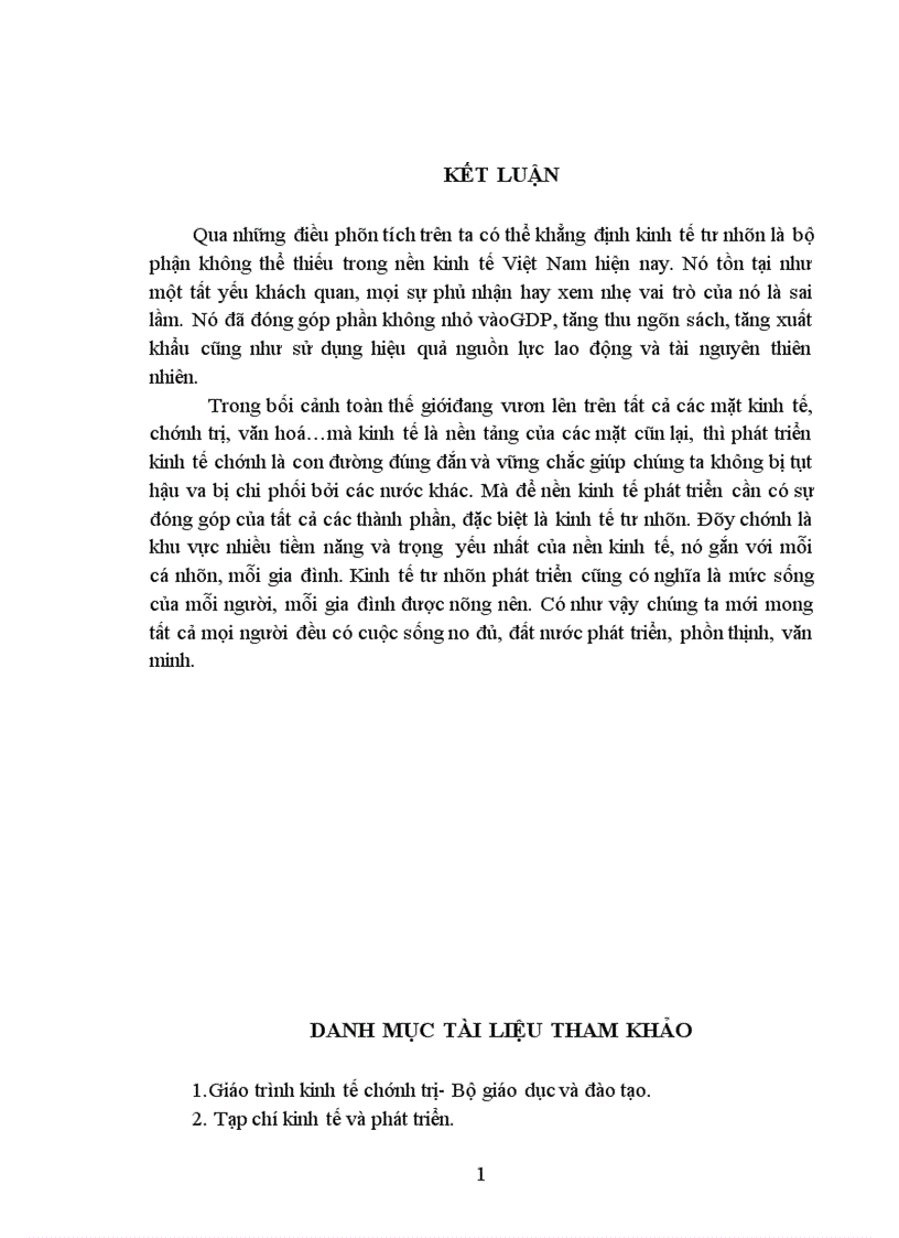 image for page Kinh tế tư nhân và vai trò của nó trong nền kinh tế Việt Nam 1