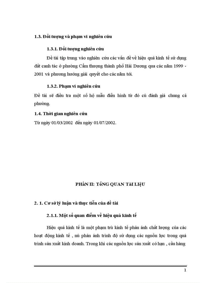 image for page Thực trạng và những giải pháp chủ yếu để nâng cao hiệu quả kinh tế sử dụng đất canh tác ở phường Cẩm Thượng thành phố Hải Dương