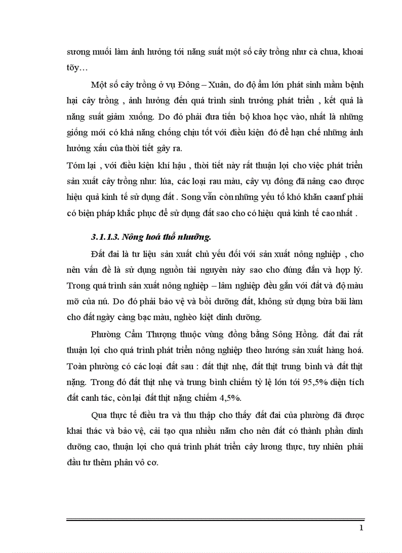 image for page Thực trạng và những giải pháp chủ yếu để nâng cao hiệu quả kinh tế sử dụng đất canh tác ở phường Cẩm Thượng thành phố Hải Dương