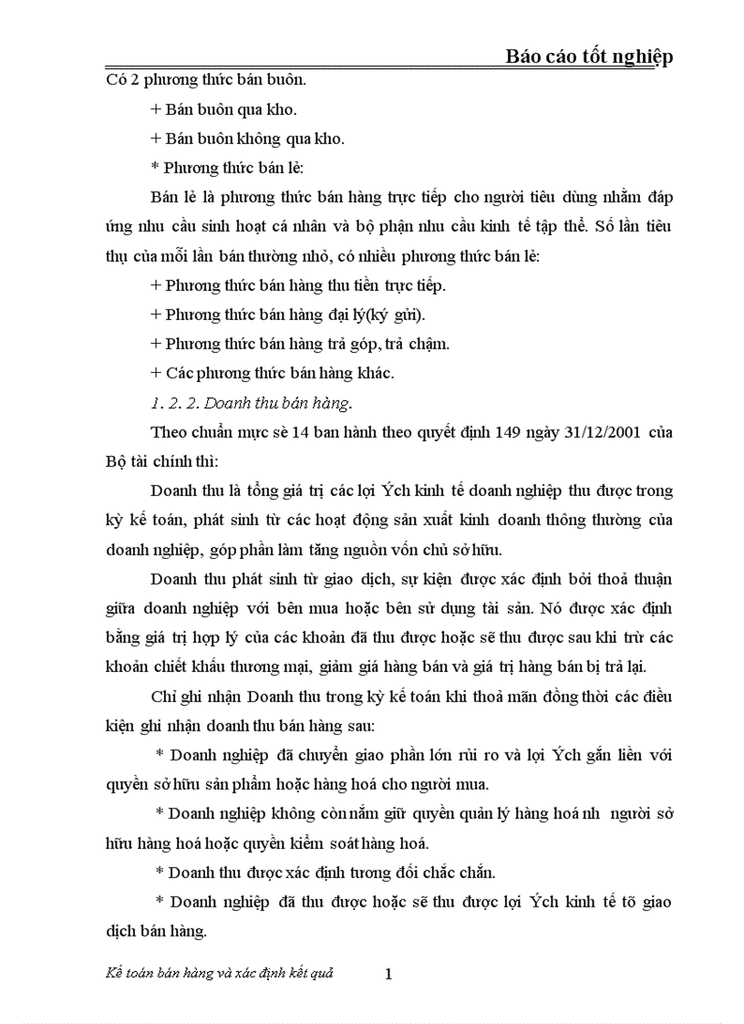 image for page Tổ chức kế toán bán hàng và xác định kết quả bán hàng ở công ty vật tư thiết bị toàn bộ MaTexim 1