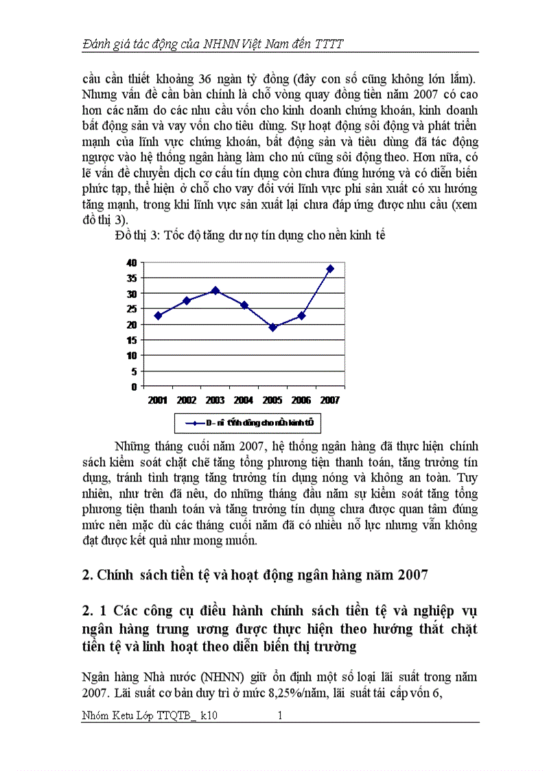Đánh giá tác động của NHNN Việt Nam đến TTTT