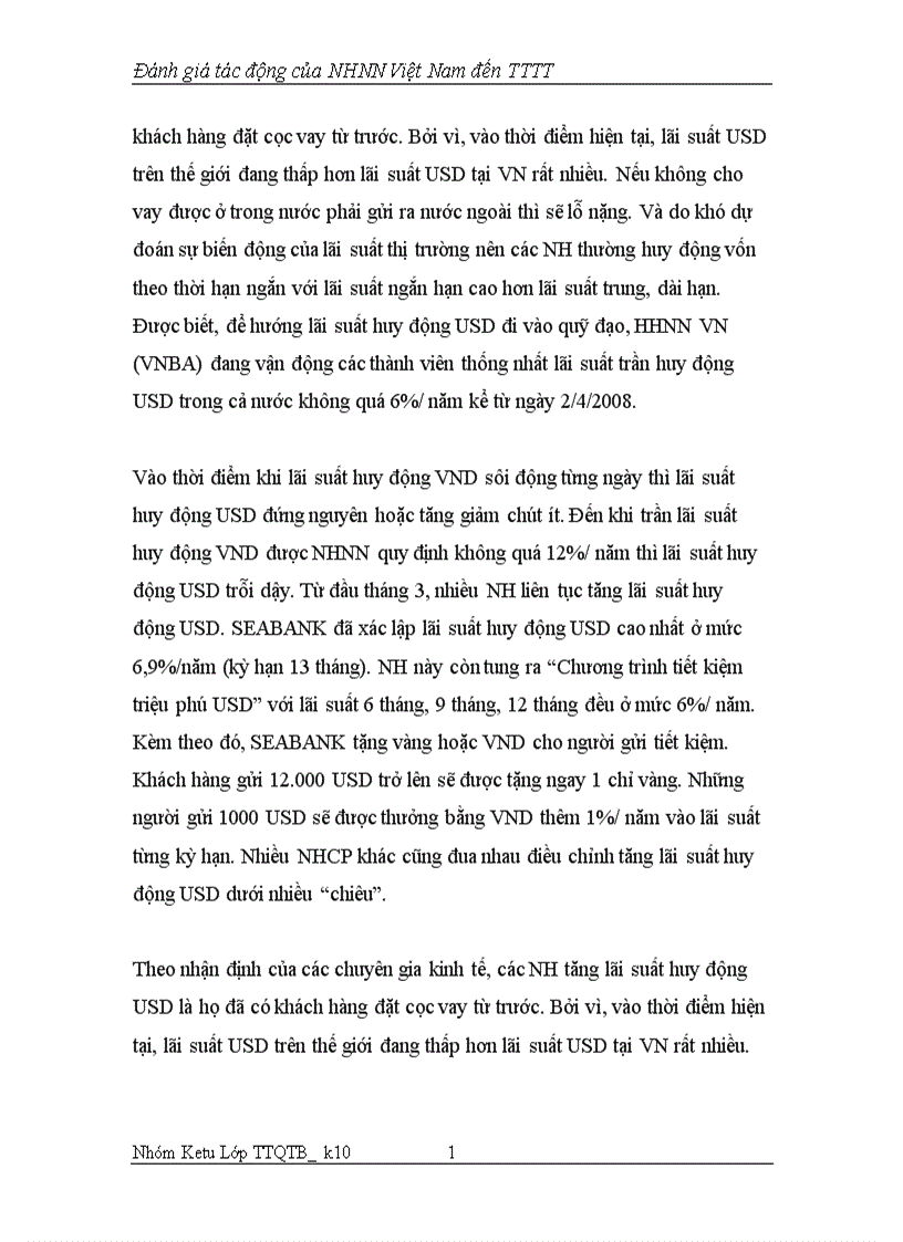 image for page Đánh giá tác động của NHNN Việt Nam đến TTTT