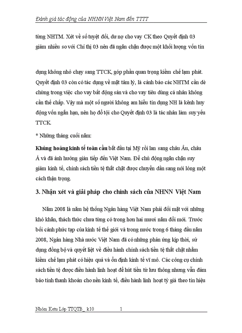 image for page Đánh giá tác động của NHNN Việt Nam đến TTTT