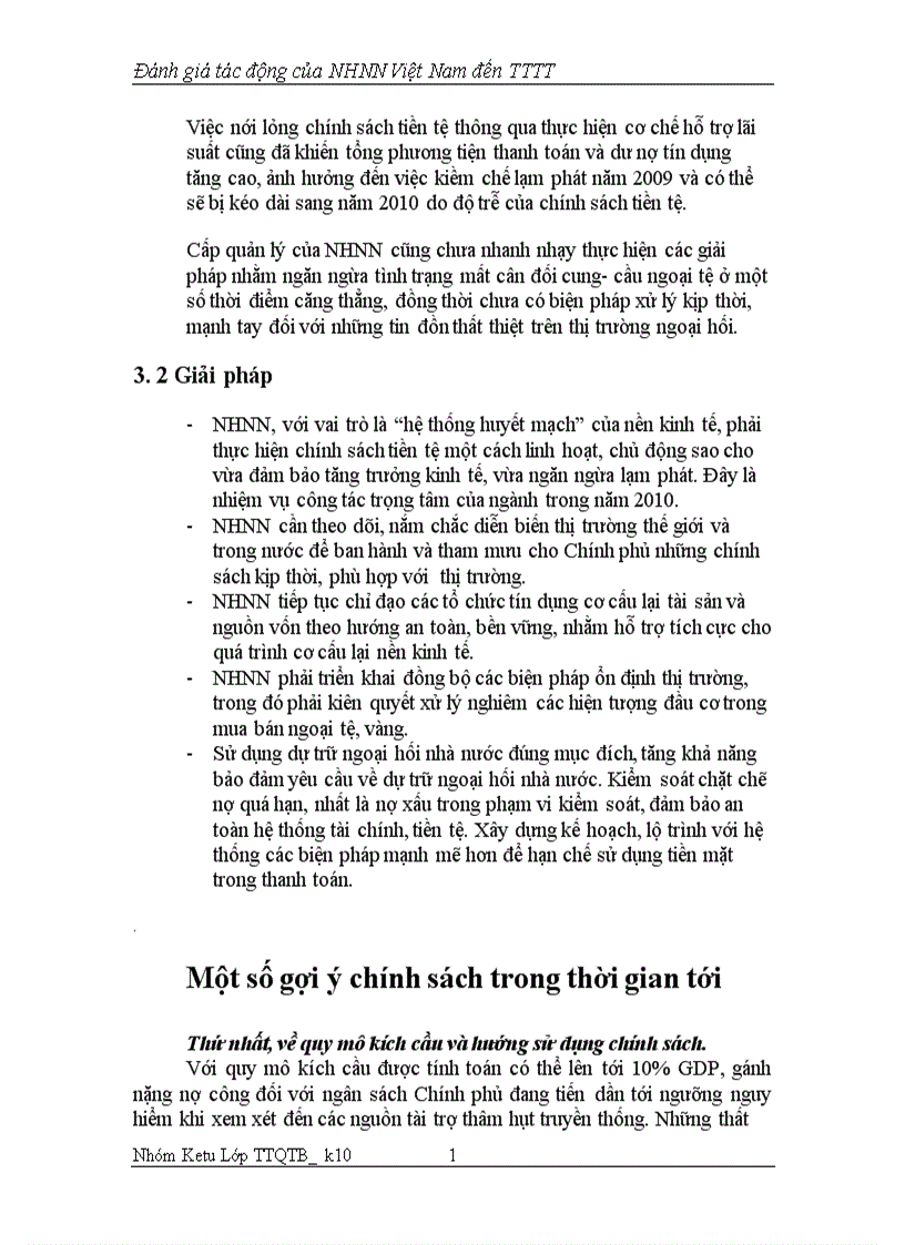 image for page Đánh giá tác động của NHNN Việt Nam đến TTTT