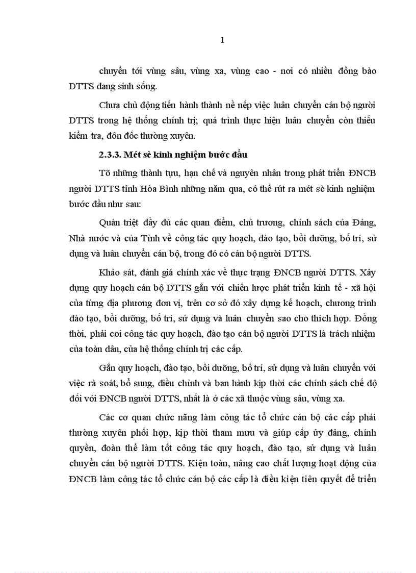 image for page Phát triển đội ngũ cán bộ người dân tộc thiểu số ở tỉnh Hòa Bình trong giai đoạn hiện nay