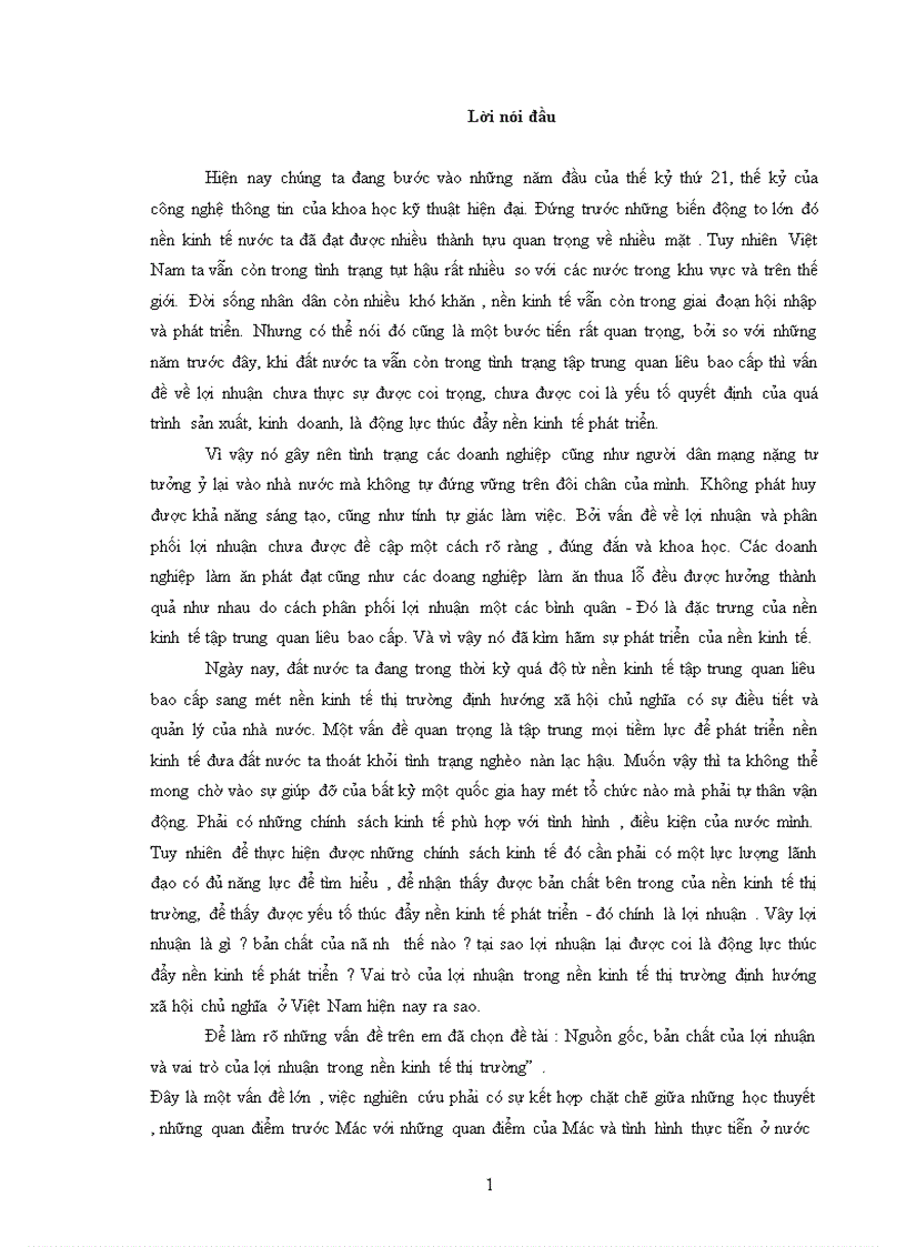 image for page Nguồn gốc bản chất của lợi nhuận và vai trò của lợi nhuận trong nền kinh tế thị trường