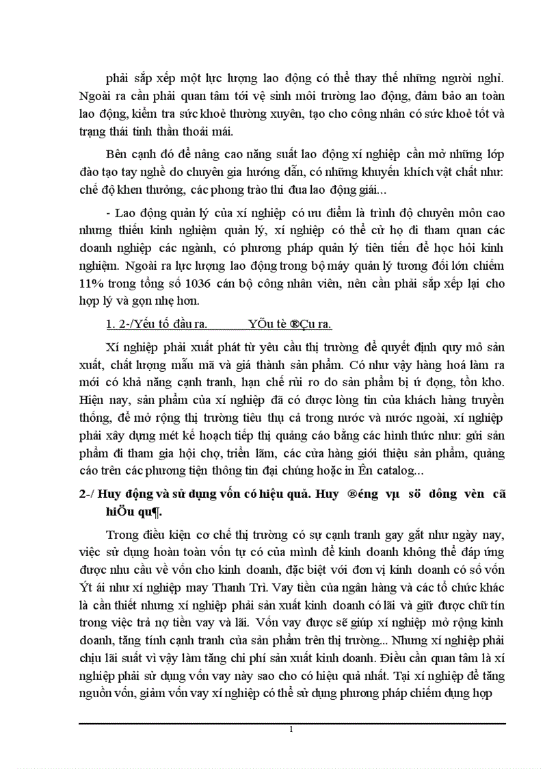 image for page hiệu quả sản xuất điều kiện tại xí nghiệp may xuất khẩu Thanh Trì 1